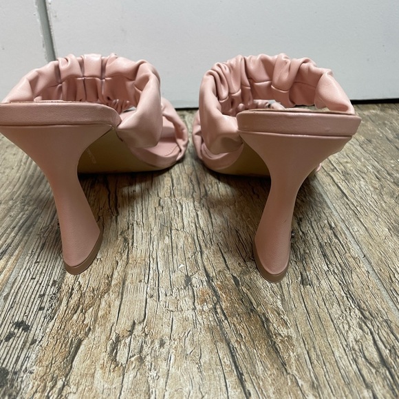 French Connection Ruched Crystal Heel Sandal Blush Size 9 Brand New Women’s - Picture 5 of 8